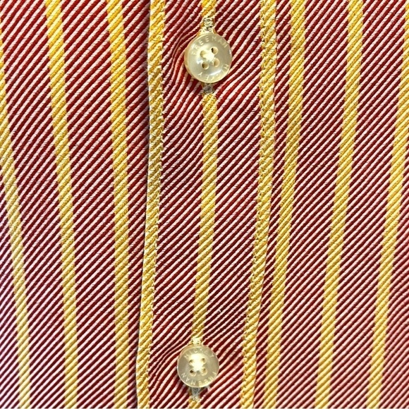 Hickey Freeman Button-up Shirt Woven in Italy - Picture 4 of 12